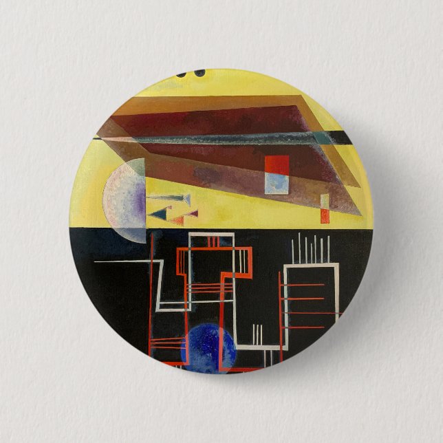 Kandinsky Inner Alliance Abstract Artwork Button (Front)