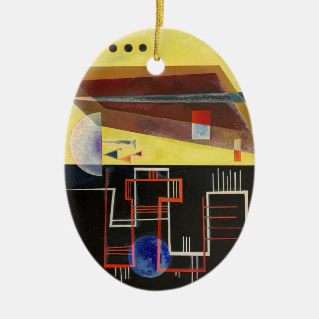 Kandinsky Inner Alliance Abstract Artwork Ceramic Ornament (Front)