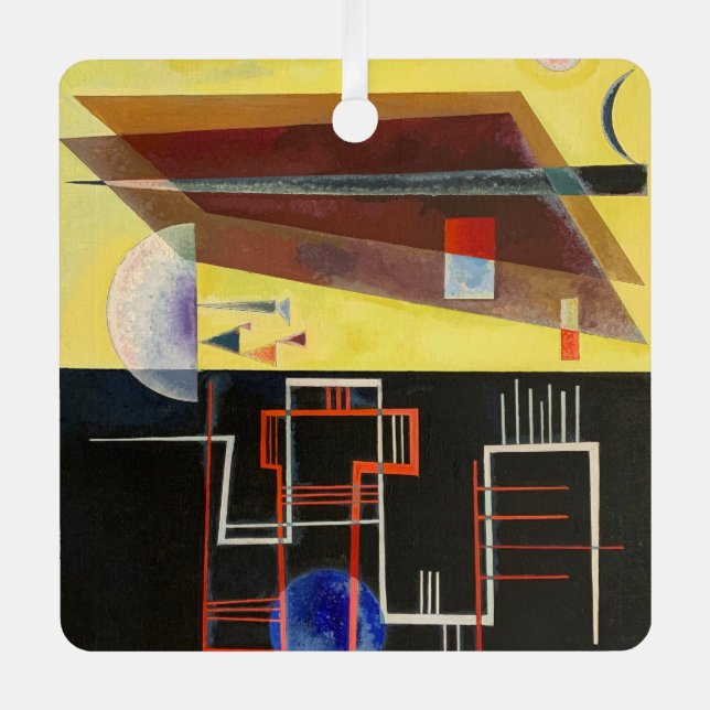 Kandinsky Inner Alliance Abstract Artwork Metal Ornament (Front)