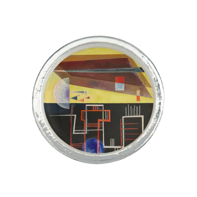 Kandinsky Inner Alliance Abstract Artwork Ring (Front)