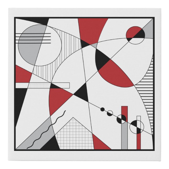 Kandinsky inspired canvas art, abstract art (Front)