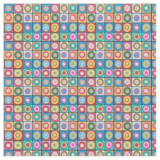 Kandinsky-Inspired Circles  Fabric