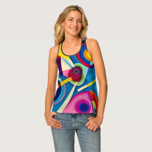 Kandinsky Inspired Racerback Tank Top 