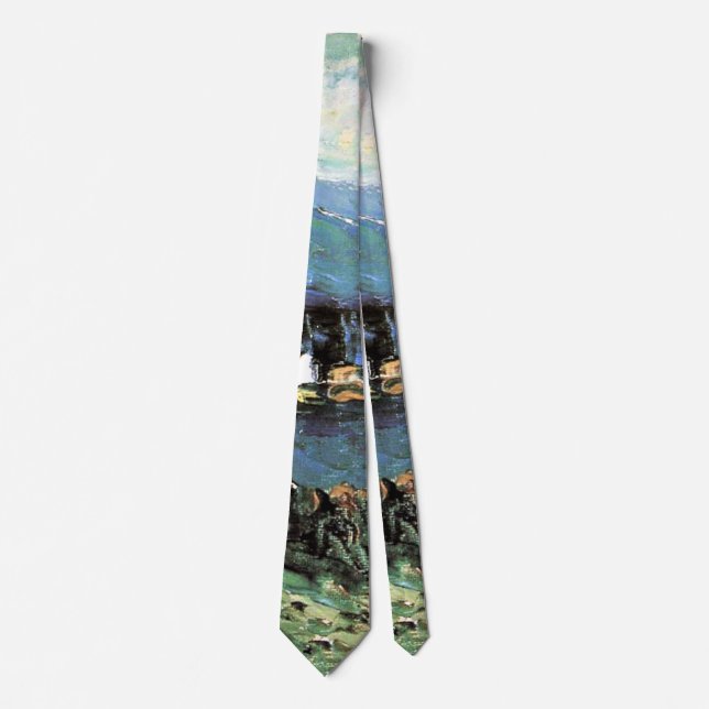 Kandinsky - Kochel, famous painting Neck Tie (Front)