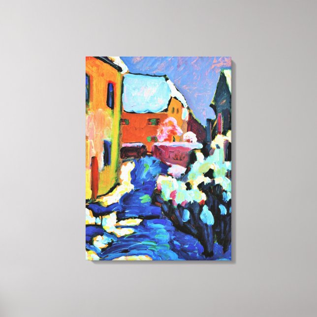 Kandinsky - Kochel, Graveyard and Rectory Canvas Print (Front)