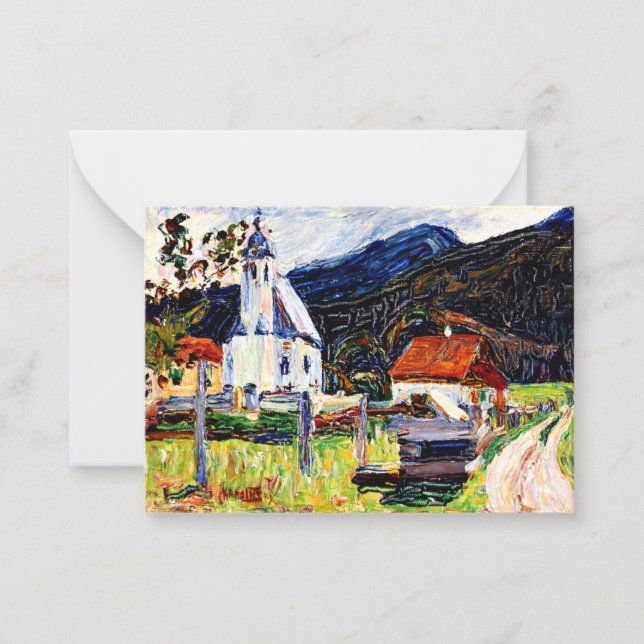 Kandinsky - Kochel - Village Church Note Card (Front)