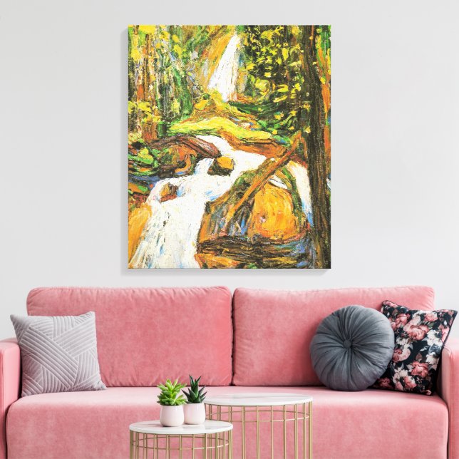 Kandinsky - Kochel: Waterfall I, Canvas Print (Insitu(LivingRoom))