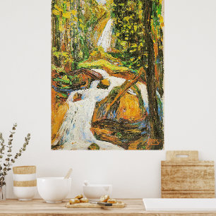 Kandinsky - Kochel: Waterfall I, Poster