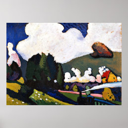 Kandinsky - Landscape near Murnau with Locomotive Poster