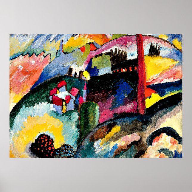 Kandinsky - Landscape with Factory Chimney Poster (Front)