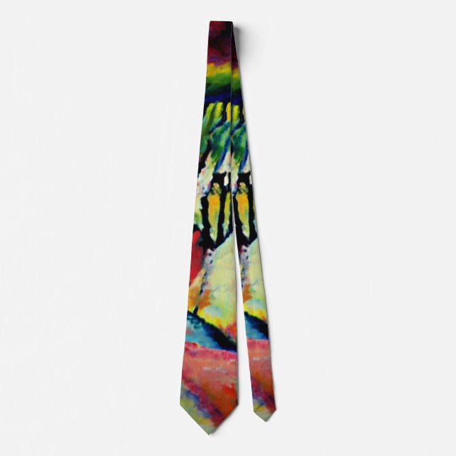 Kandinsky - Landscape with Rain Neck Tie (Front)