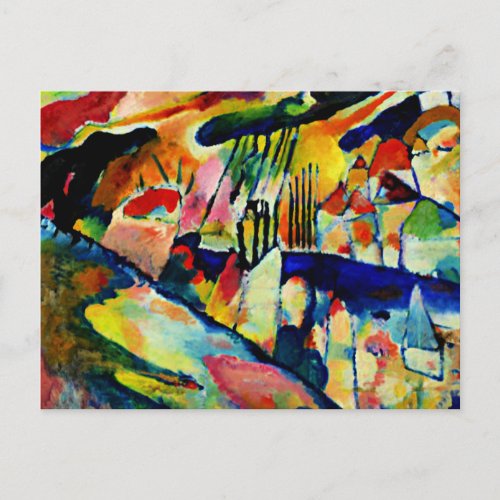 Kandinsky _ Landscape with Rain Postcard