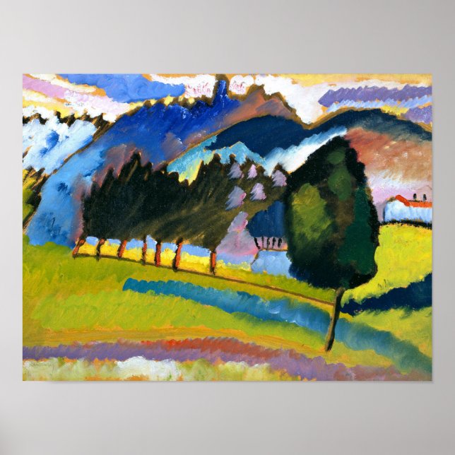 Kandinsky - Landscape with Rolling Hills Poster (Front)