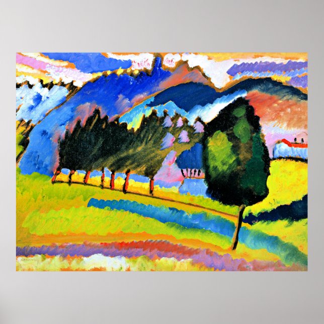 Kandinsky - Landscape with Rolling Hills Poster (Front)