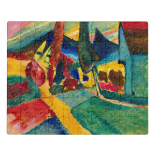 Kandinsky Landscape with Two Poplars Jigsaw Puzzle