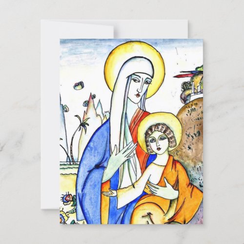 Kandinsky _ Madonna and Child beautiful painting Card