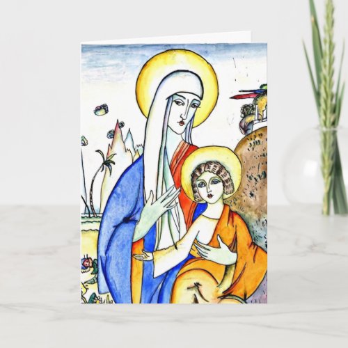 Kandinsky _ Madonna and Child beautiful painting Card