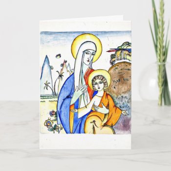 Kandinsky - Madonna And Child  Beautiful Painting Card by Virginia5050 at Zazzle