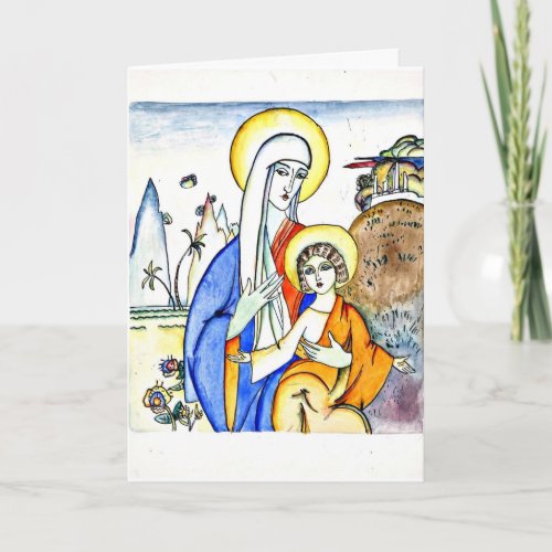 Kandinsky _ Madonna and Child beautiful painting Card