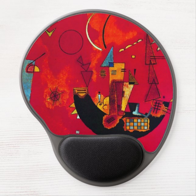 Kandinsky Mit und Gegen Abstract Art Gel Mousepad (Front)