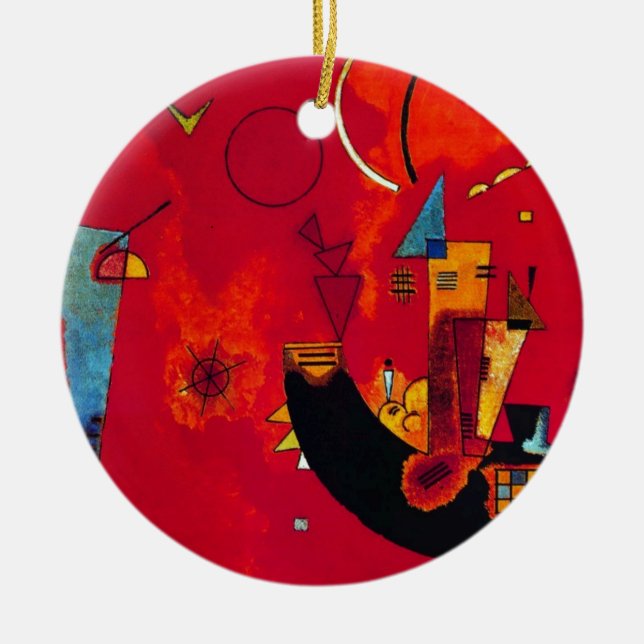 Kandinsky Mit und Gegen Ceramic Ornament (Front)