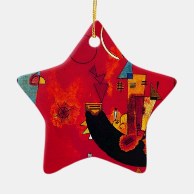 Kandinsky Mit und Gegen Ceramic Ornament (Front)