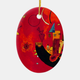 Kandinsky Mit und Gegen Ceramic Ornament