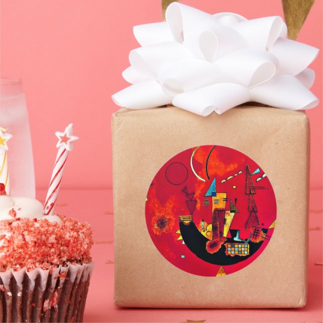 Kandinsky - Mit und Gegen Classic Round Sticker (Party)