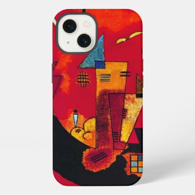 Kandinsky Mit und Gegen Iphone Case (Back)
