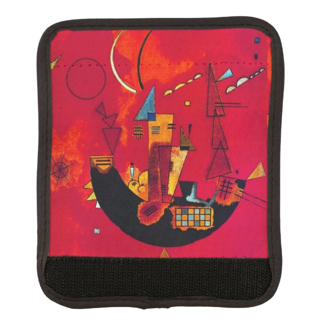 Kandinsky Mit und Gegen  Luggage Handle Wrap (Front)