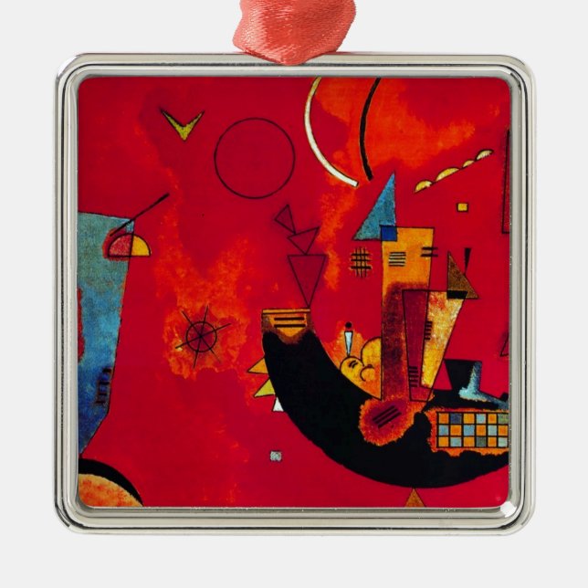 Kandinsky Mit und Gegen Metal Ornament (Front)