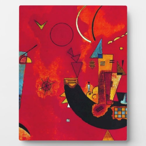 Kandinsky Mit und Gegen Plaque