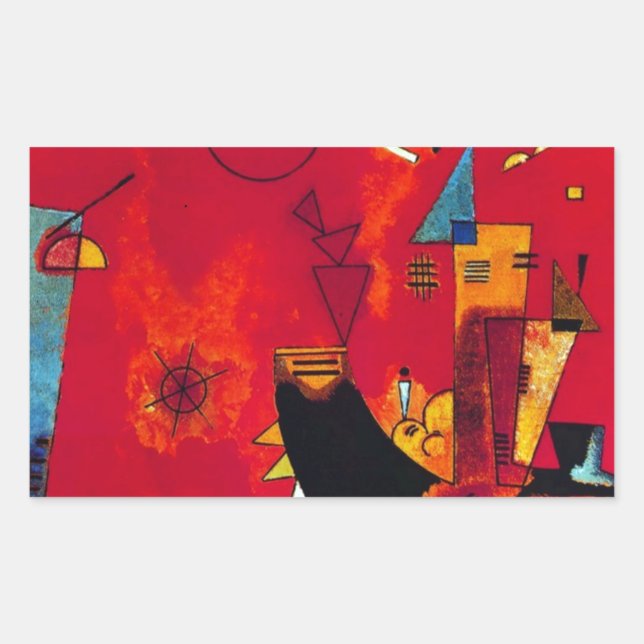 Kandinsky Mit und Gegen Rectangular Sticker (Front)