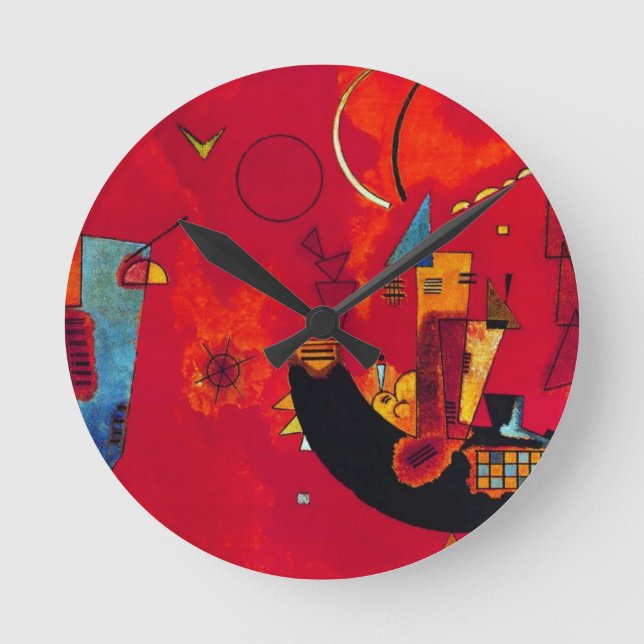 Kandinsky Mit und Gegen Round Clock (Front)