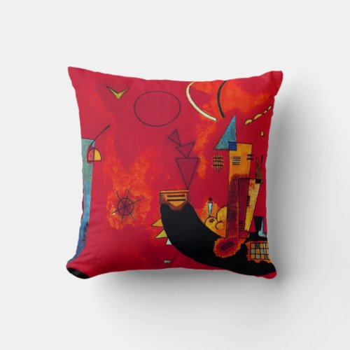 Kandinsky Mit und Gegen Throw Pillow