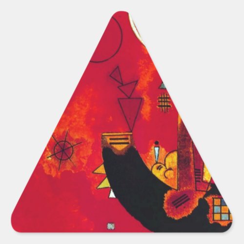 Kandinsky Mit und Gegen Triangle Sticker