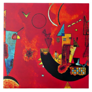 Kandinsky - Mit und Gegen (With and Against) Ceramic Tile