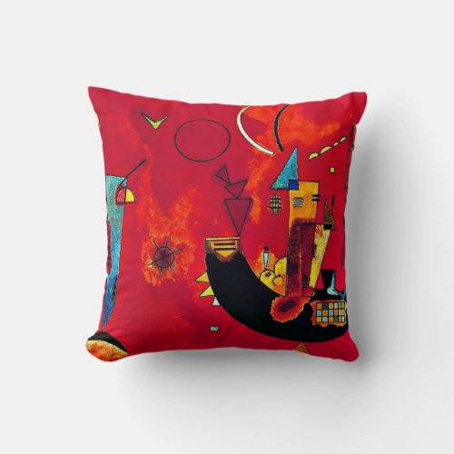 Kandinsky _ Mit und Gegen With and Against Throw Pillow