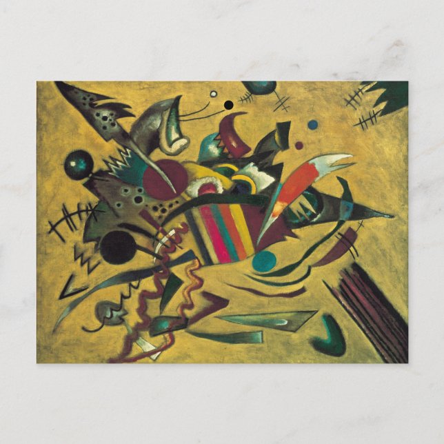 Kandinsky Modern Absract Expressionist Artwork Postcard (Front)
