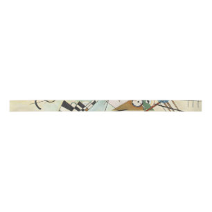 Kandinsky Modern Abstract Artwork Satin Ribbon