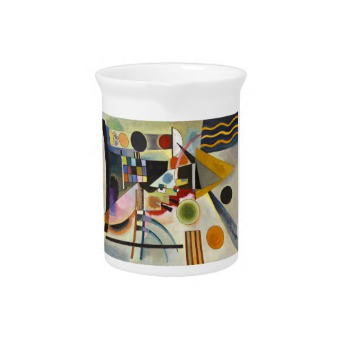 Kandinsky Modern Abstract Colorful Artwork Beverage Pitcher