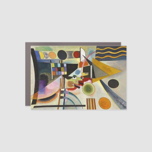 Kandinsky Modern Abstract Colorful Artwork Car Magnet