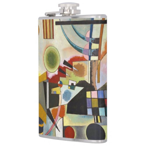 Kandinsky Modern Abstract Colorful Artwork Flask