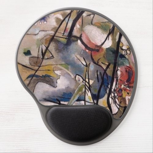 Kandinsky Modern Abstract Colorful Artwork Gel Mouse Pad