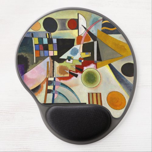 Kandinsky Modern Abstract Colorful Artwork Gel Mouse Pad