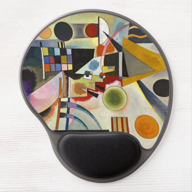 Kandinsky Modern Abstract Colorful Artwork Gel Mouse Pad (Front)