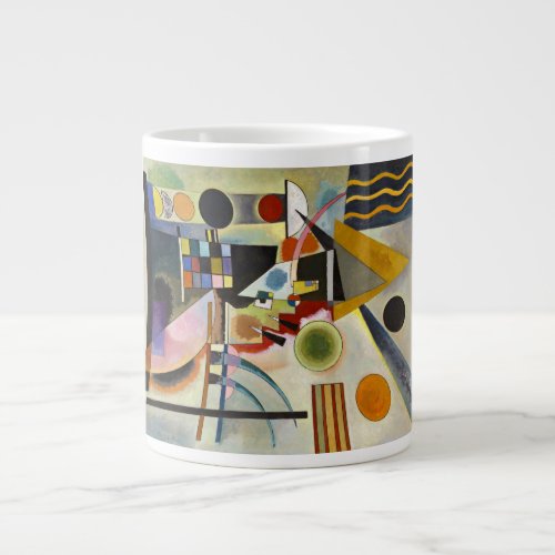 Kandinsky Modern Abstract Colorful Artwork Giant Coffee Mug
