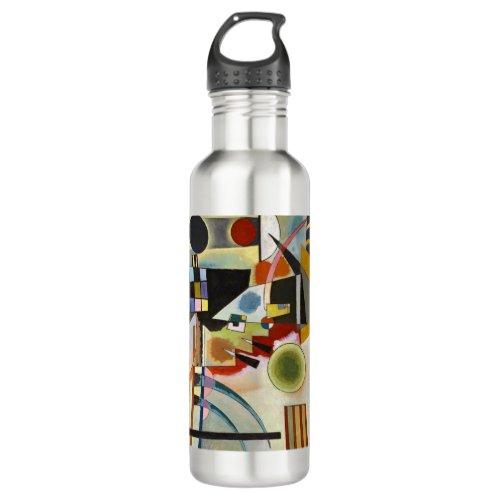 Kandinsky Modern Abstract Colorful Artwork Stainless Steel Water Bottle