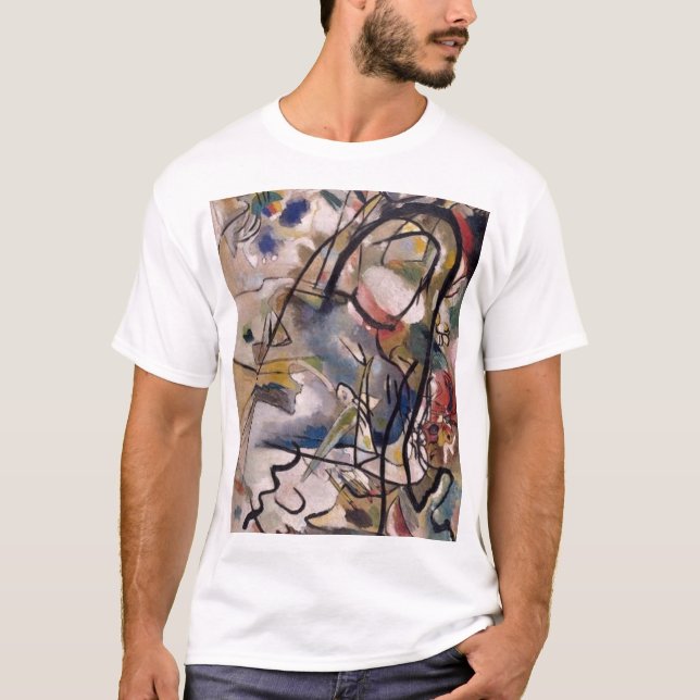 Kandinsky Modern Abstract Colorful Artwork T-Shirt (Front)