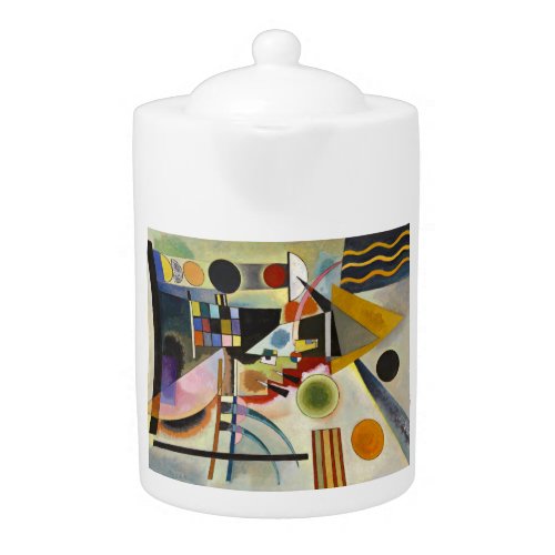 Kandinsky Modern Abstract Colorful Artwork Teapot